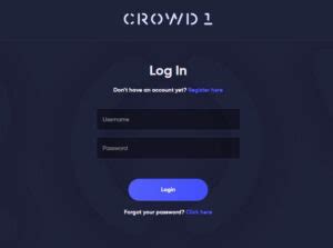 crowd1login login in|Log in .
